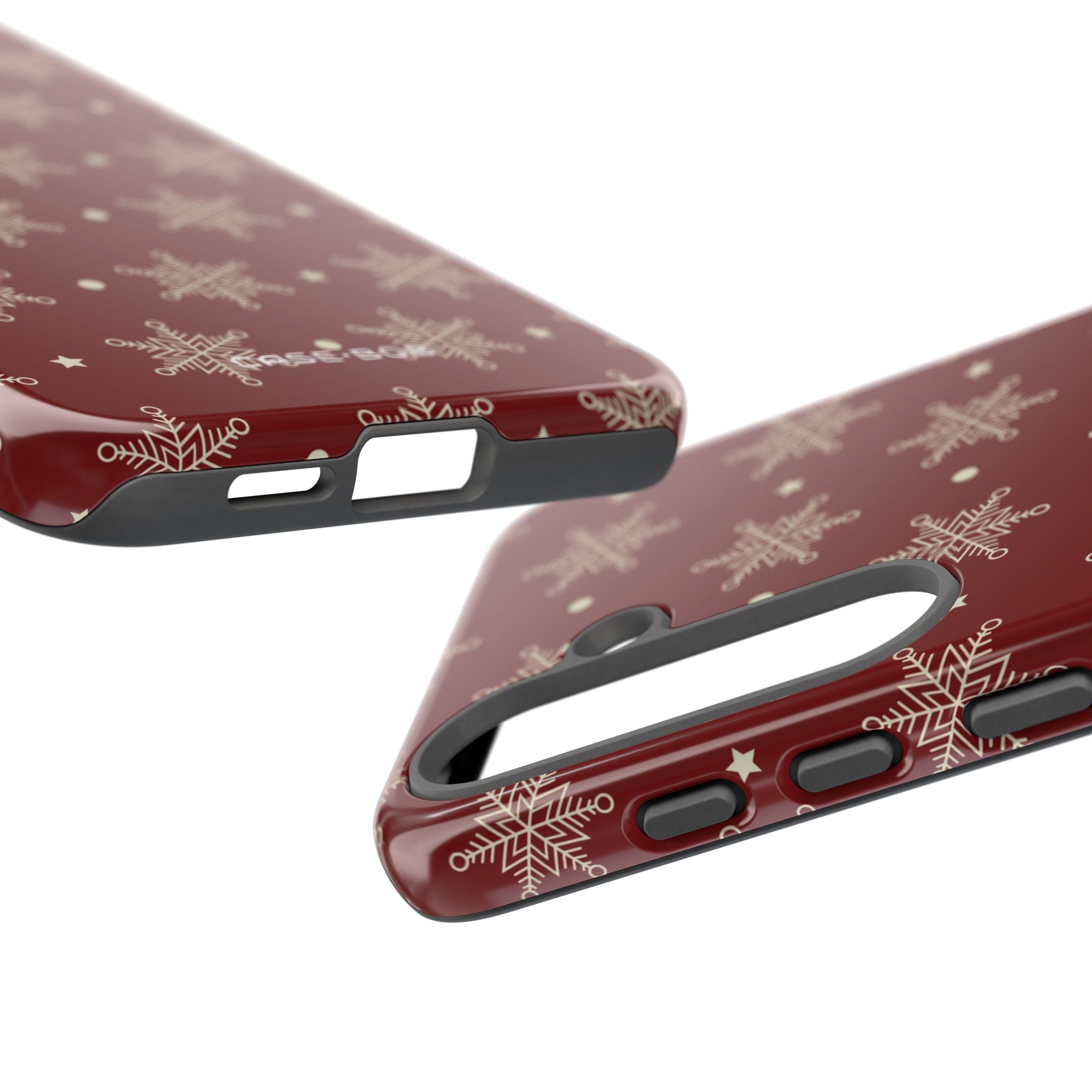 Creme Schneeflocke Crimson Samsung S25 Plus Case - Tough