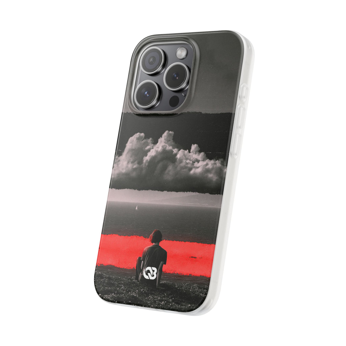 Crimson Horizon · Lite Phone Case for iPhone ·  Black