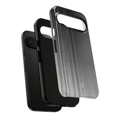 Grey Tough Phone Case for Google Pixel - Static Vertical Dither