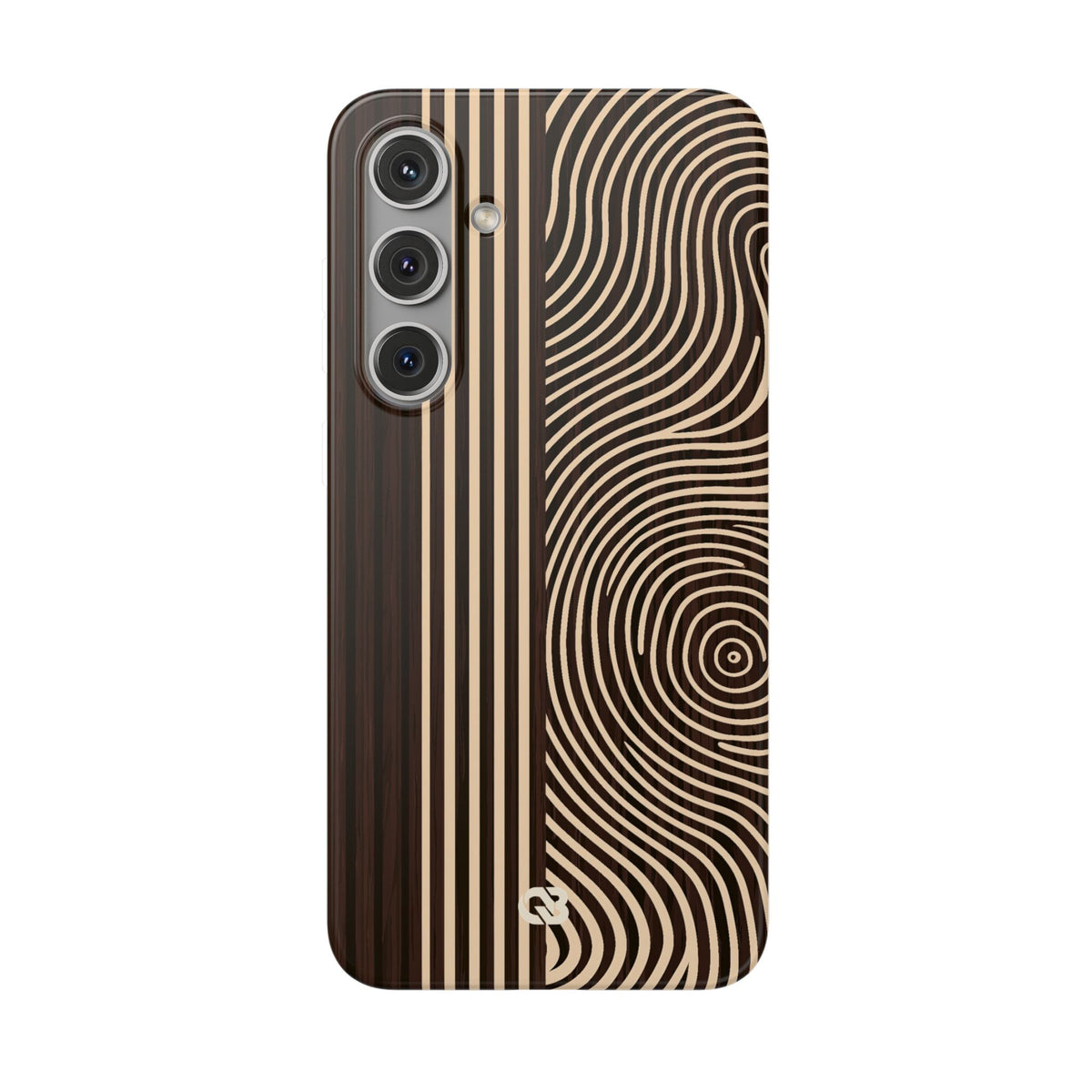 Timber Ring Contour · Lite Phone Case for Samsung · Brown