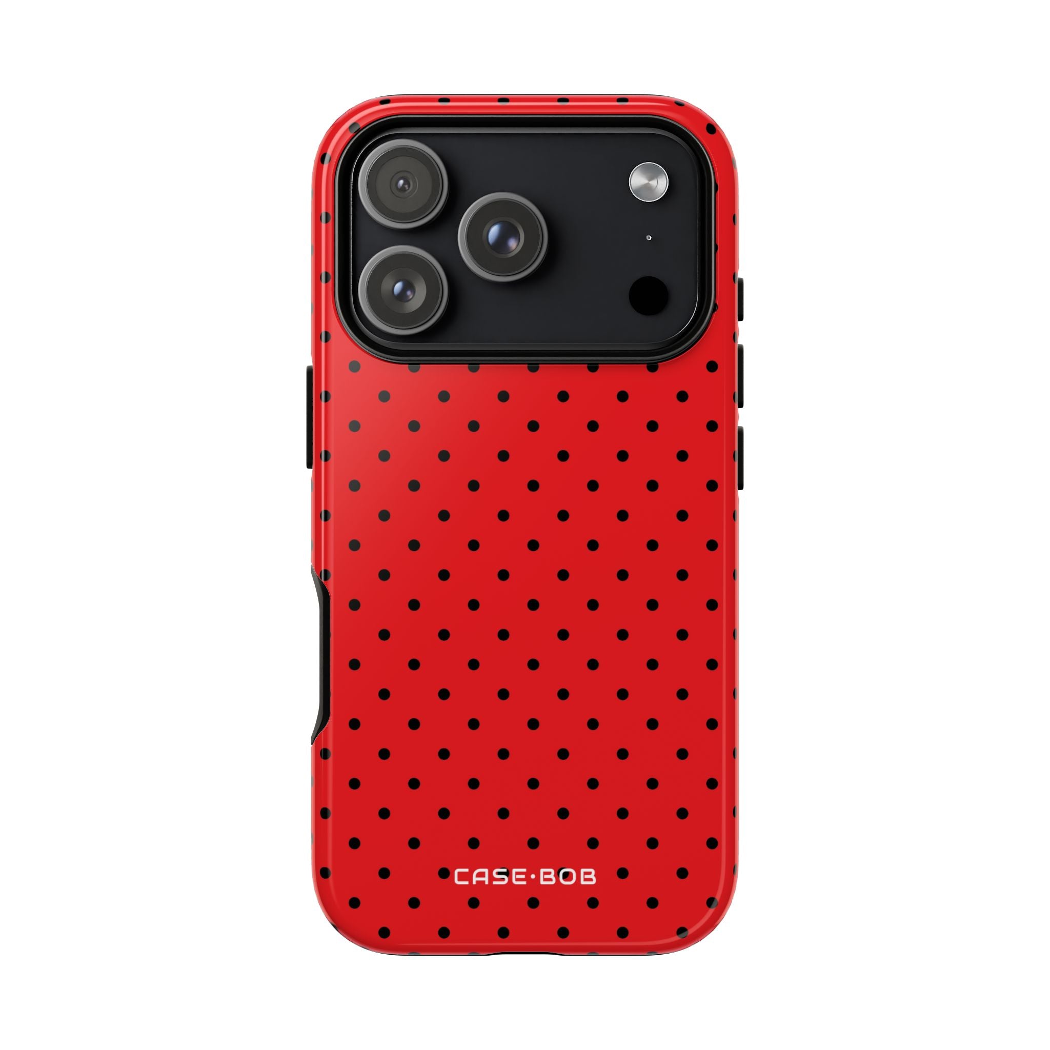 Crimson Dot Matrix iPhone 17 Pro Case - Tough - CASE•BOB