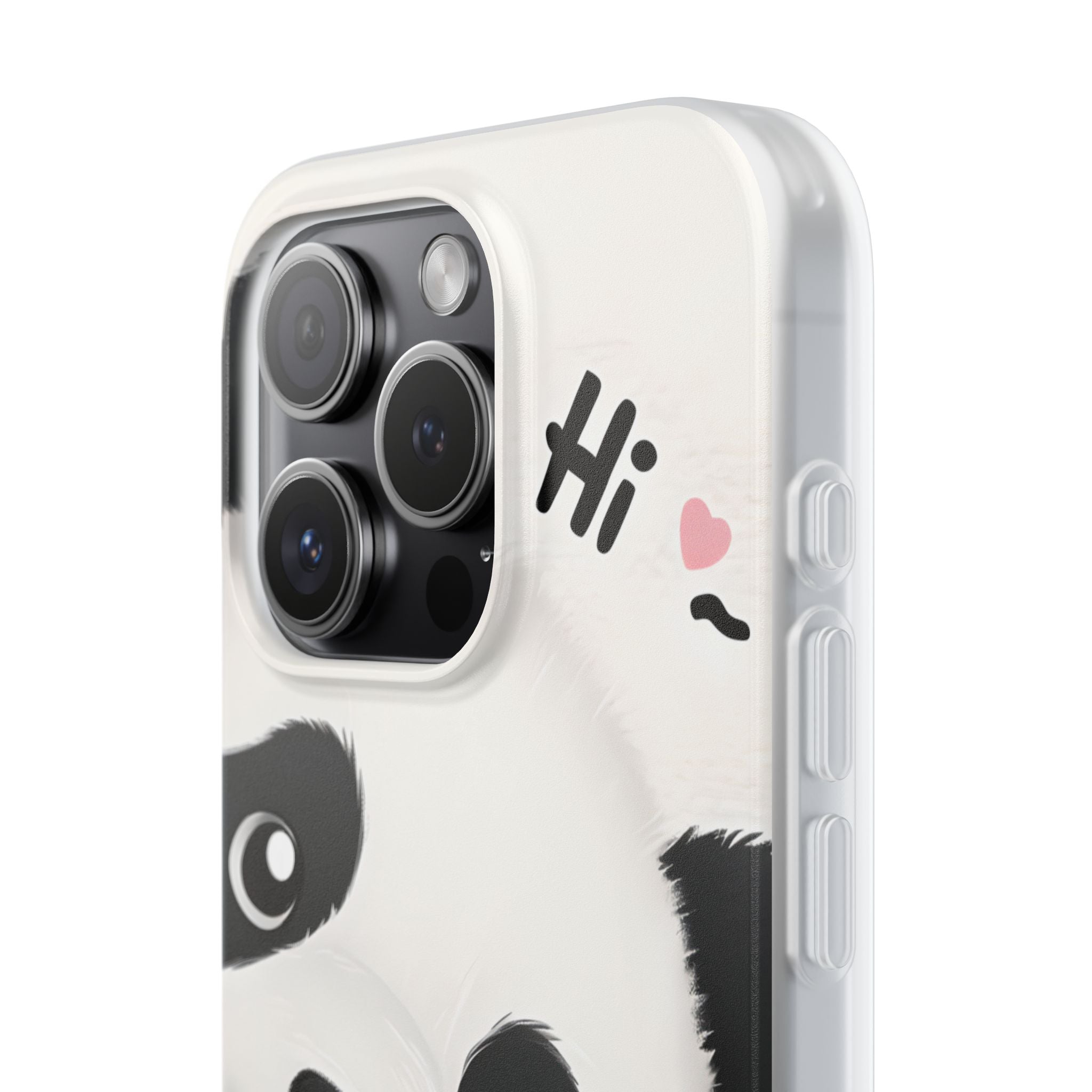 Panda Glow iPhone 15 Pro Case - Soft