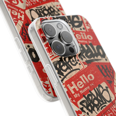 Slap Tag Collage · Lite Phone Case for iPhone ·  Red