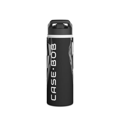 Mirrored Checkerboard Face - Stainless Steel Water Bottle