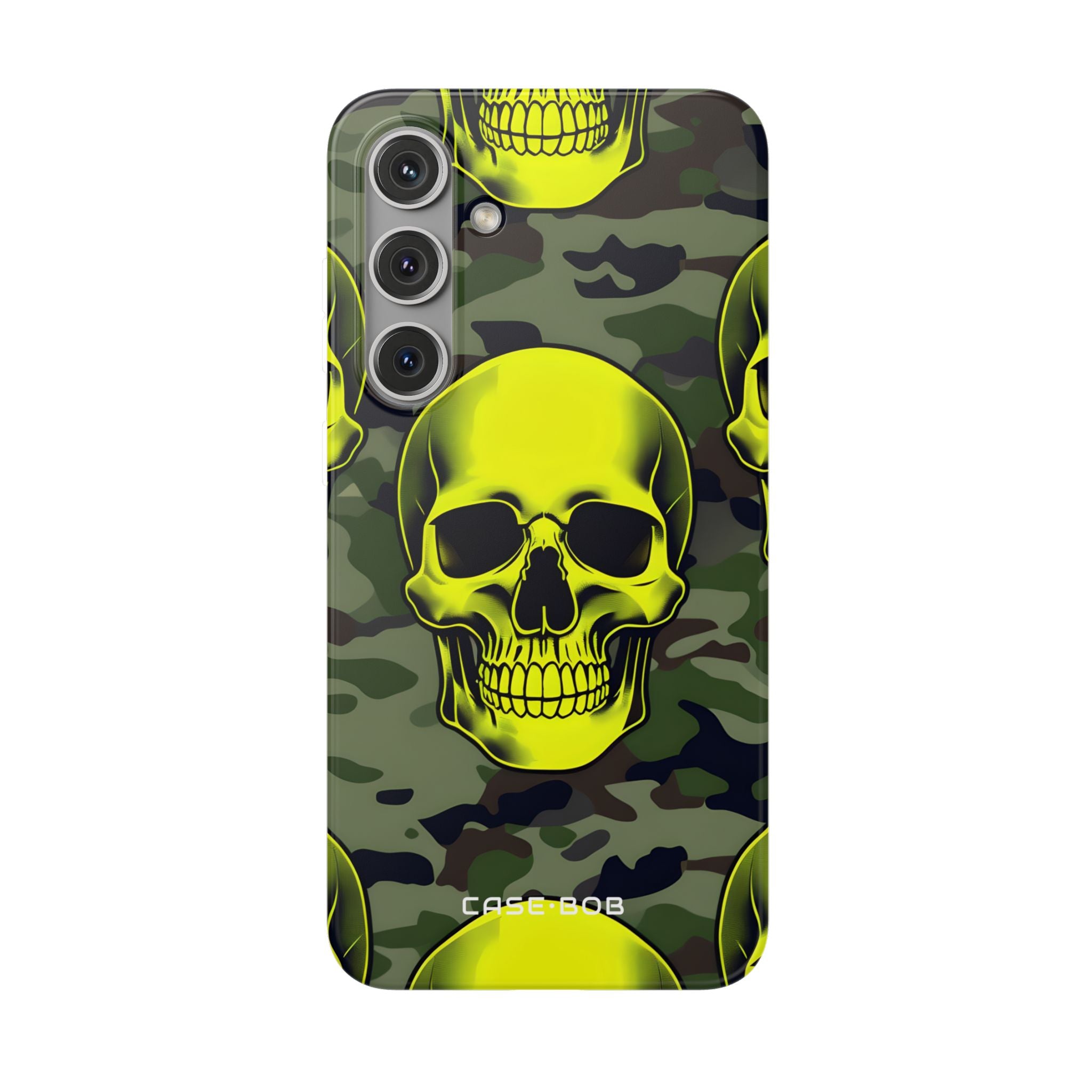 Neon Skull Camo Samsung S24 Plus Case - Soft