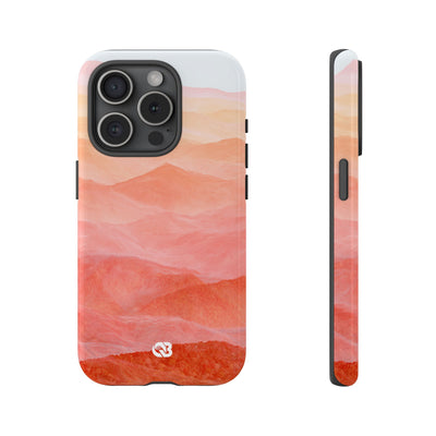 Alpenglow Ridge Vista · Tough Phone Case for iPhone · Orange