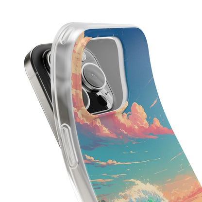 Turquoise Curl iPhone 16 Pro Case - Soft