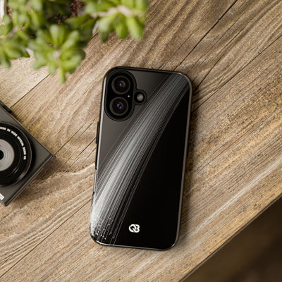 Black Tough Phone Case for iPhone - Linear Velocity Beam