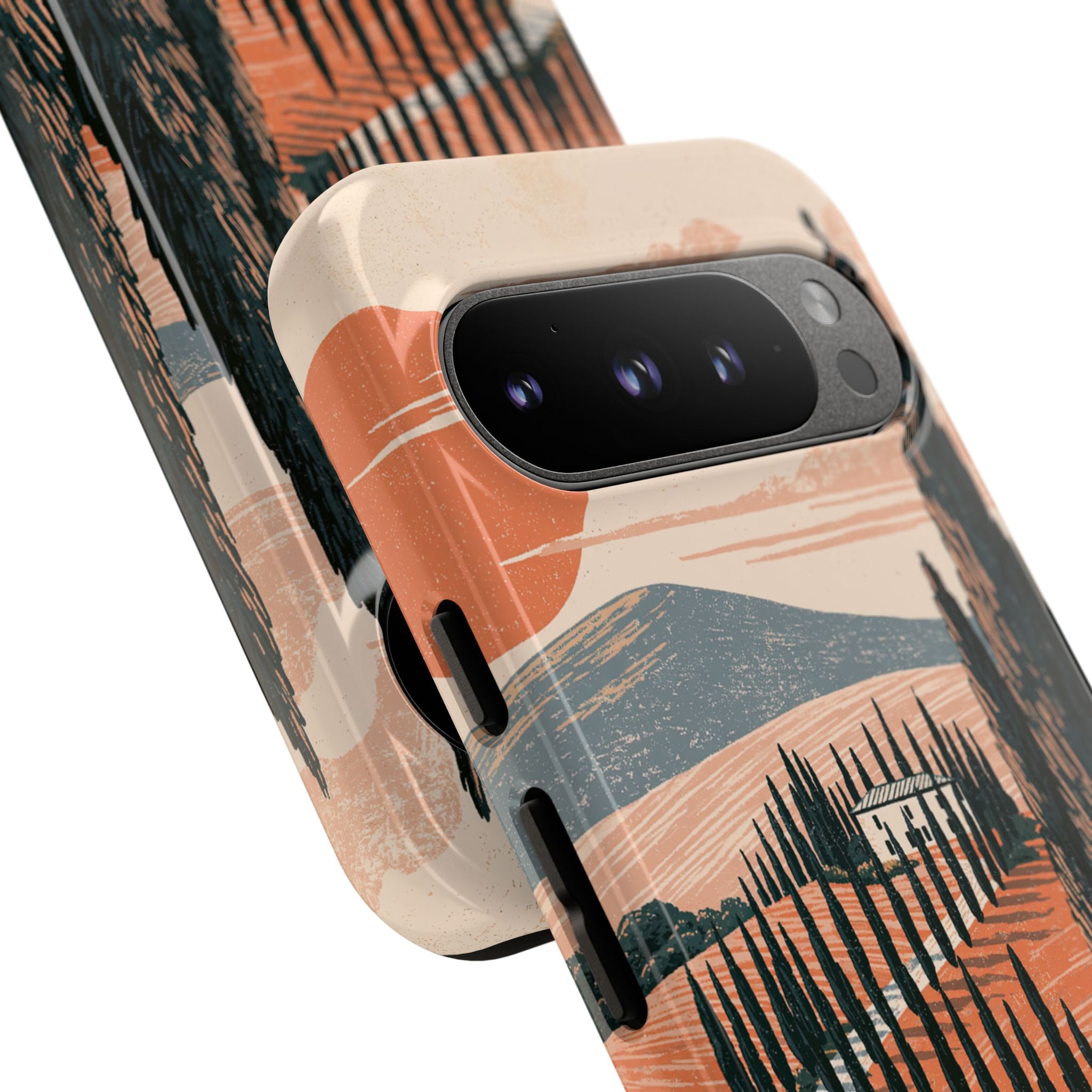Orange Tough Phone Case for Google Pixel - Terracotta Ridge Trail