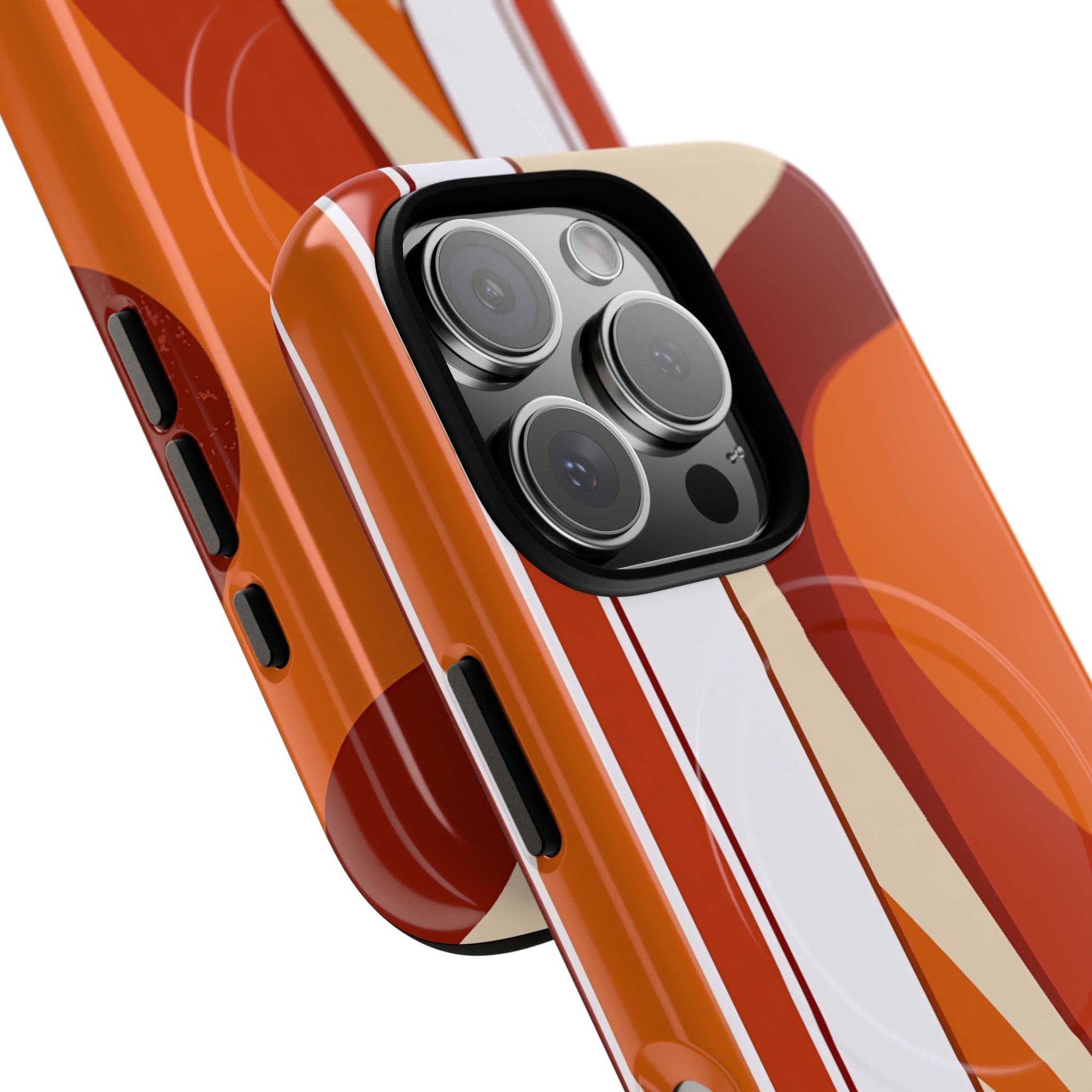 Orange Tough 2.0 Magsafe Phone Case for iPhone - Terracotta Metro Line