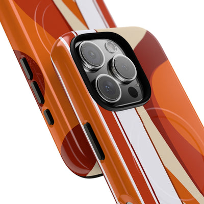 Orange Tough 2.0 Magsafe Phone Case for iPhone - Terracotta Metro Line