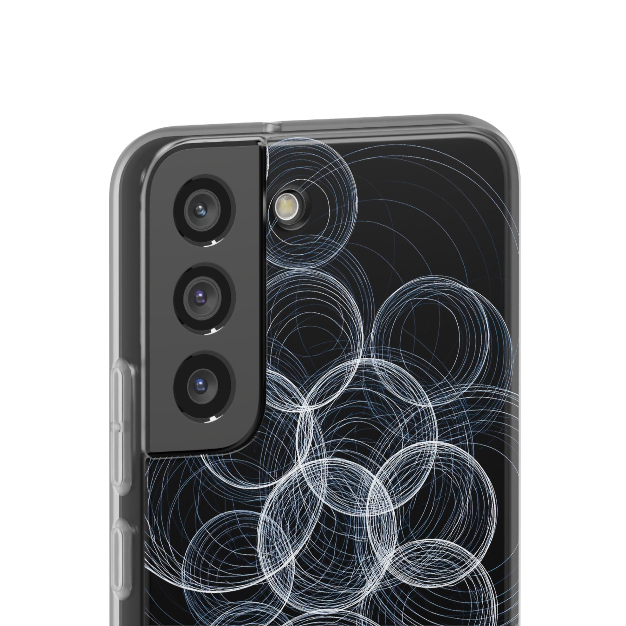 Black Lite Phone Case for Samsung - Frosted Ring Matrix
