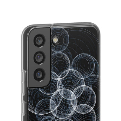 Black Lite Phone Case for Samsung - Frosted Ring Matrix