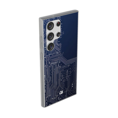 Blue Lite Phone Case for Samsung - Cobalt Data Stream