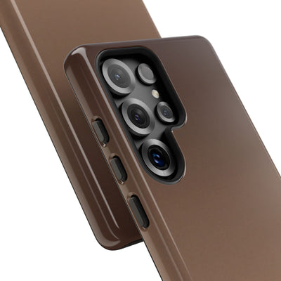Brown Tough Phone Case for Samsung - Smoked Caramel Fade