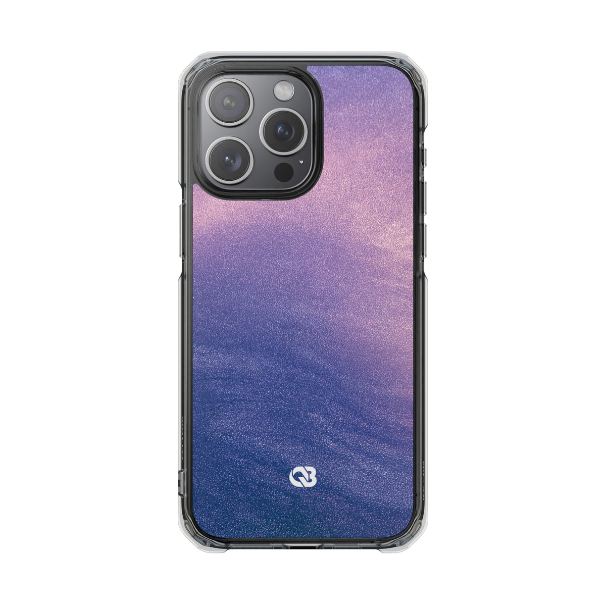 Ethereal Violet Glow · Clear Impact Magnetic Phone Case for iPhone · Purple