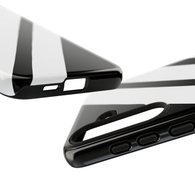 Obsidian White Bars · Tough Handyhülle für Samsung