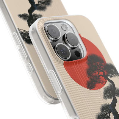 Beige Lite Phone Case for iPhone - Kyoto Crimson Pine