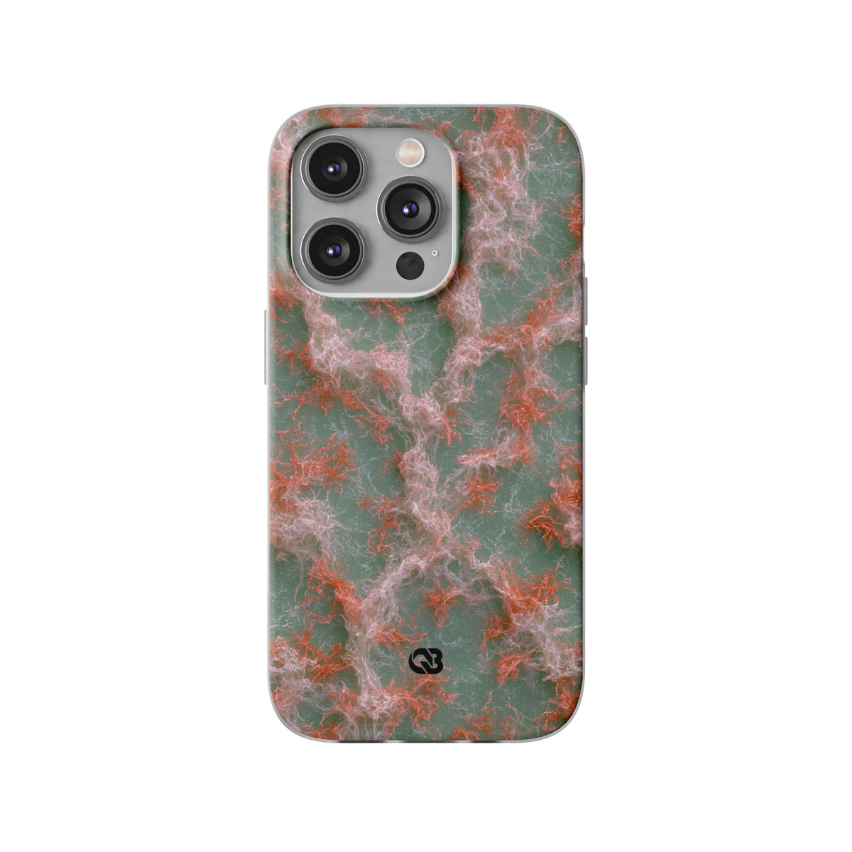 Coral Pixel Matrix · Lite Phone Case for iPhone ·  Green