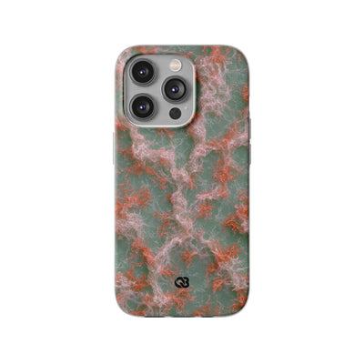 Coral Pixel Matrix · Lite Phone Case for iPhone ·  Green