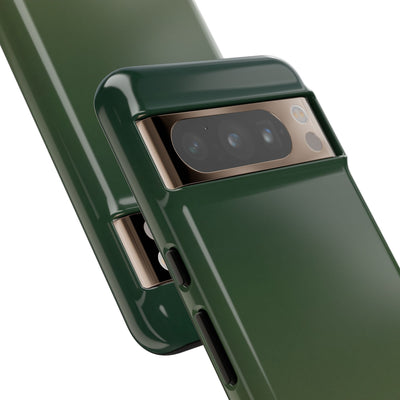 Green Tough Phone Case for Google Pixel - Shadow Moss Grain