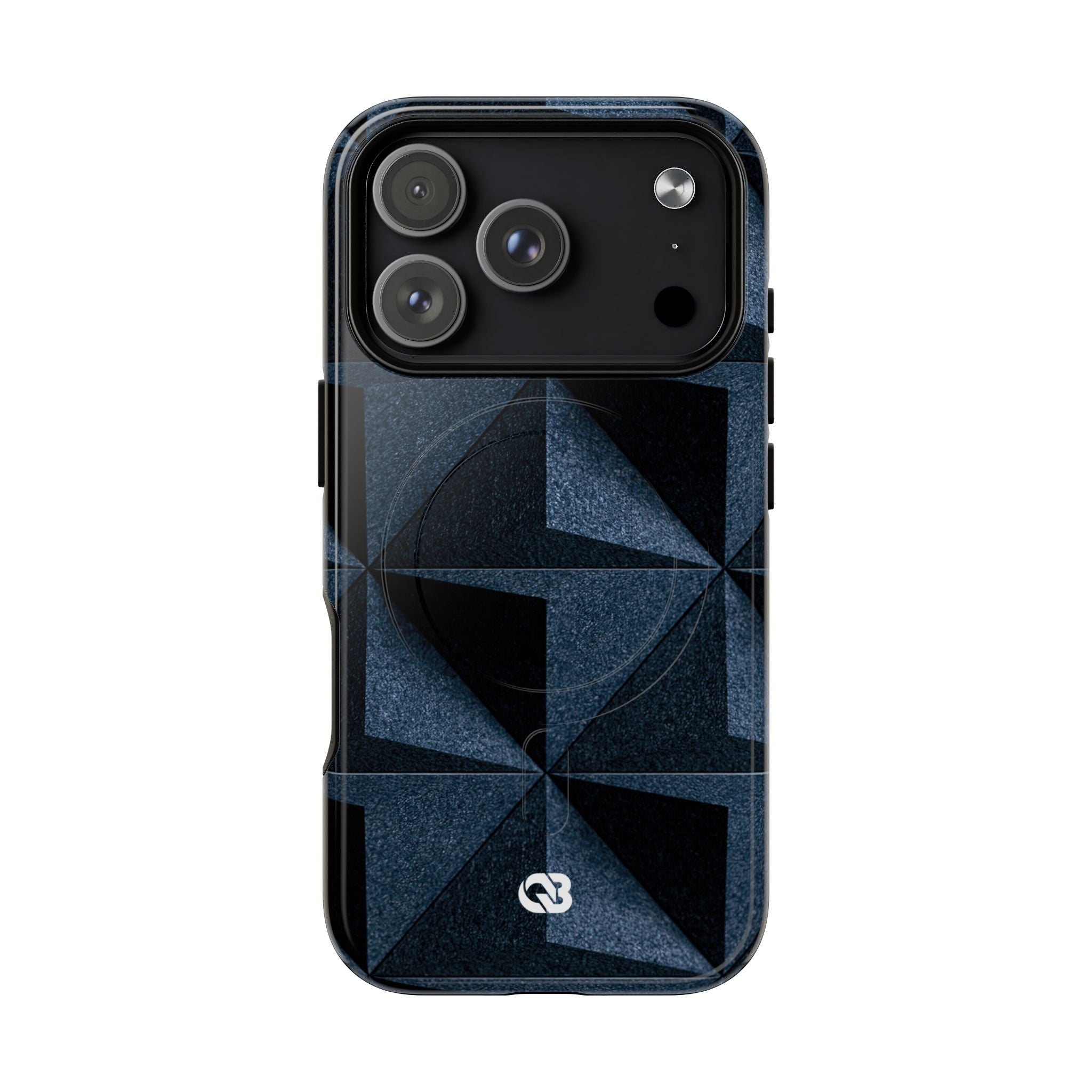 Blue Tough 2.0 Magsafe Phone Case for iPhone - Indigo Basalt Facets