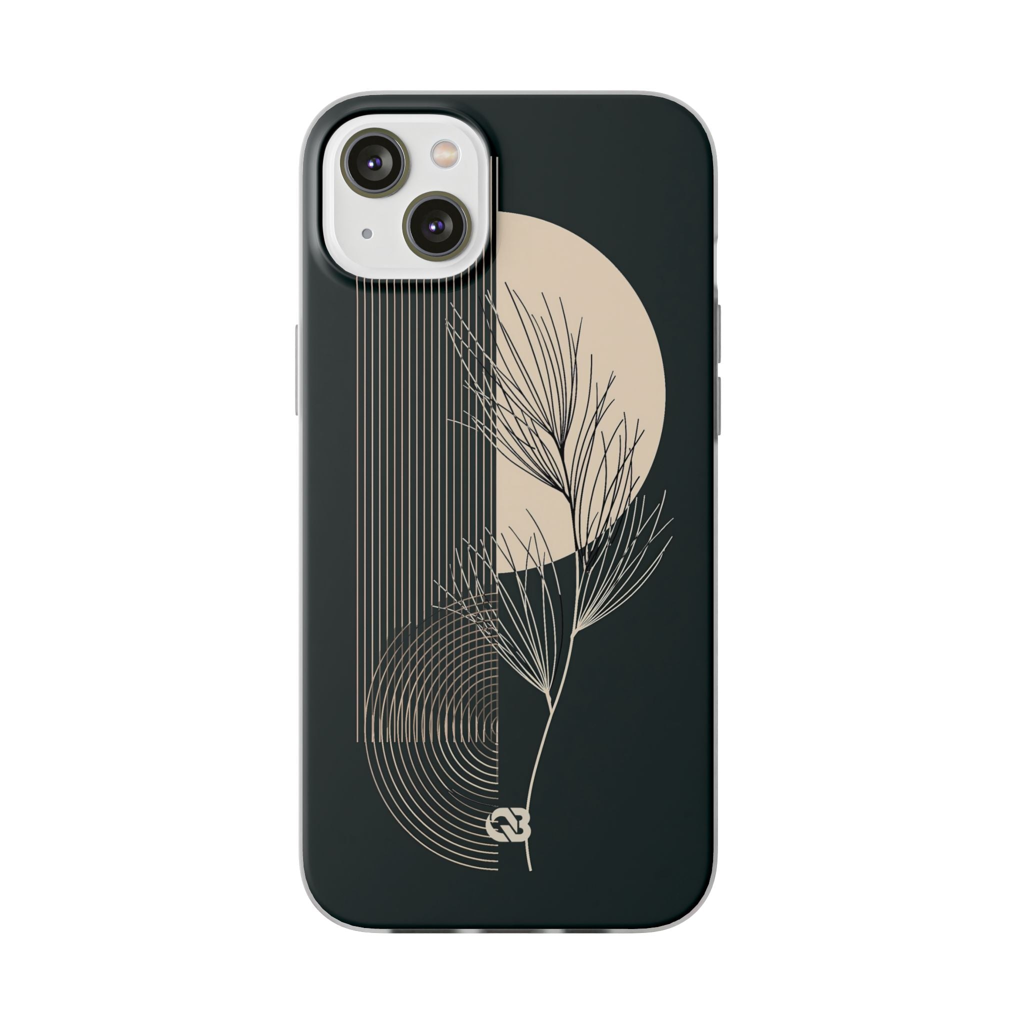 Black Lite Phone Case for iPhone - Obsidian Sand Willow