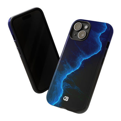 Electric Azure Drift · Tough Phone Case for iPhone · Blue