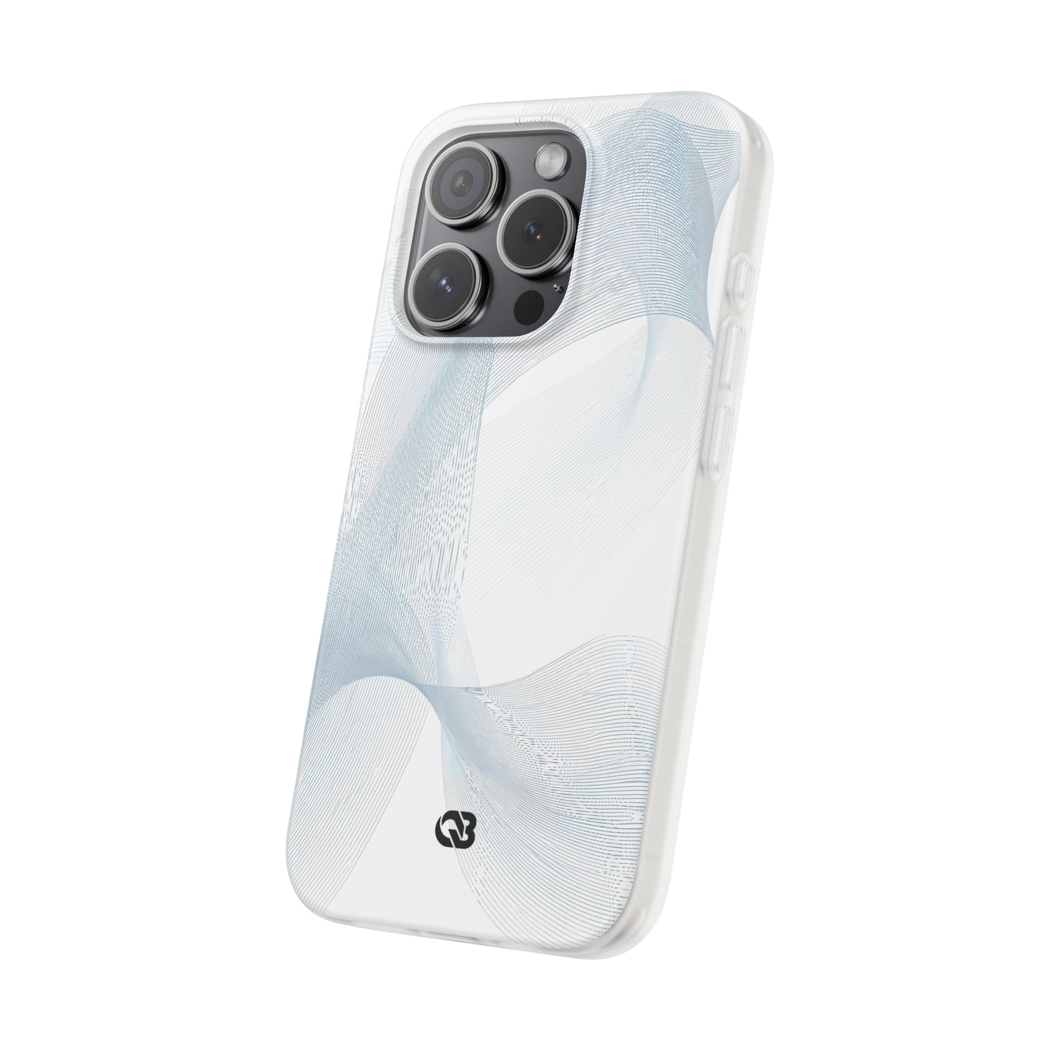 White Lite Phone Case for iPhone - Arctic Line Current