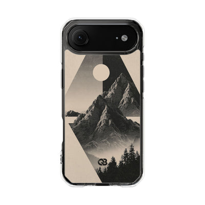 Beige Impact MagSafe Phone Case for iPhone - Obsidian Summit Parchment