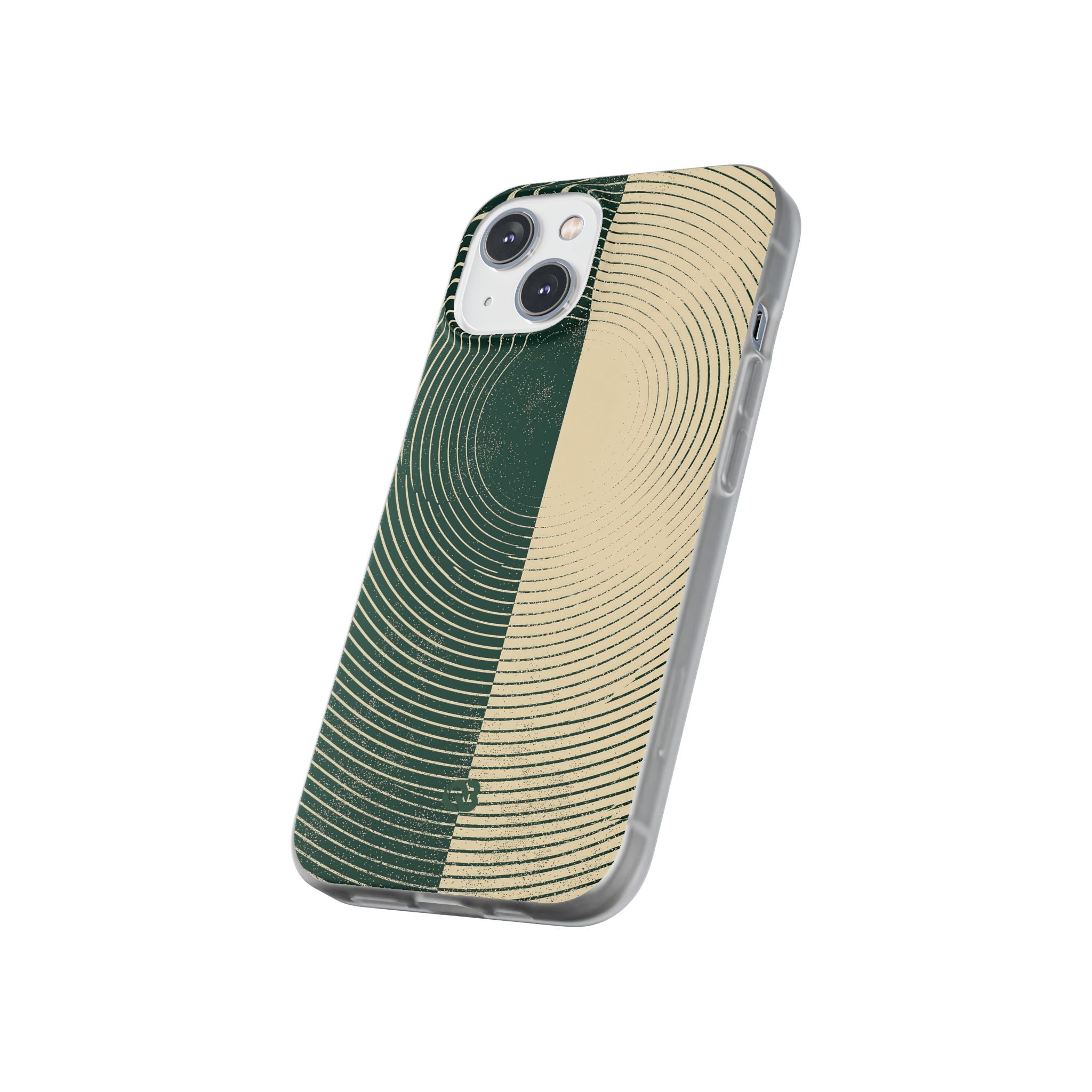 Green Lite Phone Case for iPhone - Evergreen Split Grain