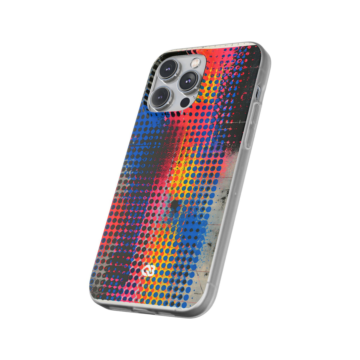 Chromatic Halftone Grid · Lite Phone Case for iPhone ·  Blue