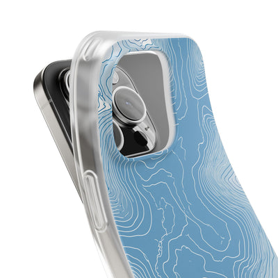 Blue Lite Phone Case for iPhone - Glacial Ridge Topo