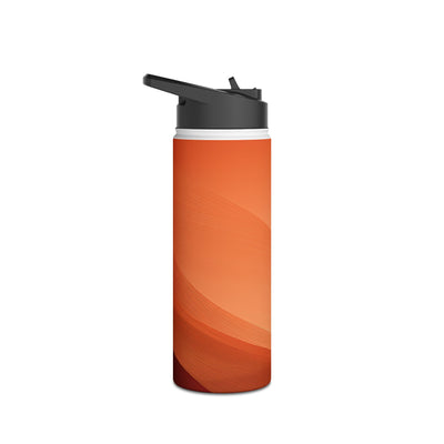 Terracotta Dune Ridges · Insulated Water Bottle · Orange