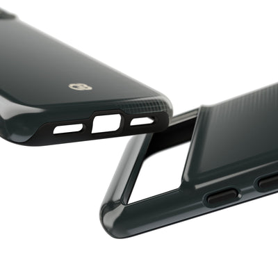 Grey Tough Phone Case for Google Pixel - Charcoal Tech Grid