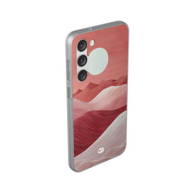 Crimson Dune Horizon · Soft Phone Case for Samsung