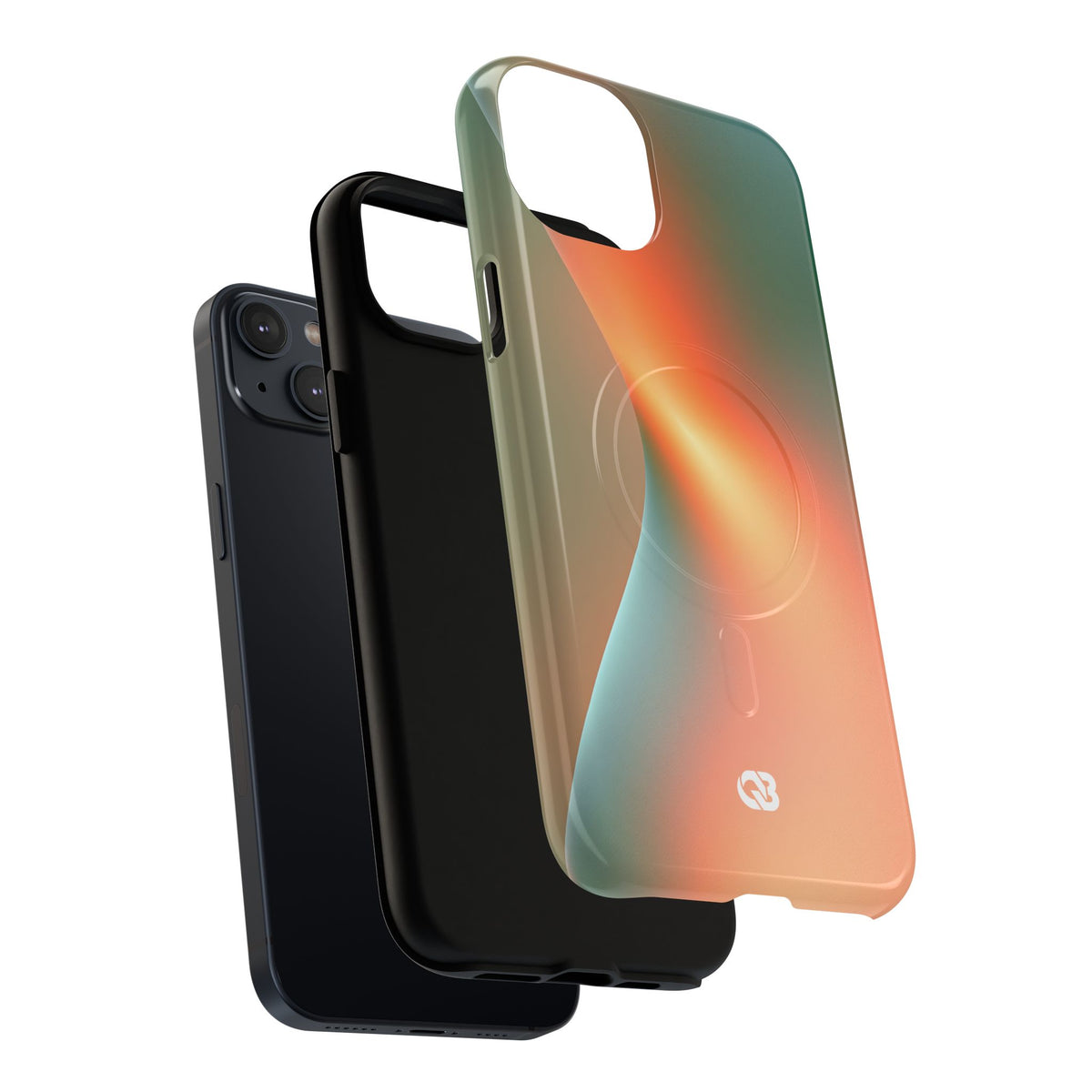 Radiant Contour · Tough 2.0 Magnetic Phone Case for iPhone · Orange