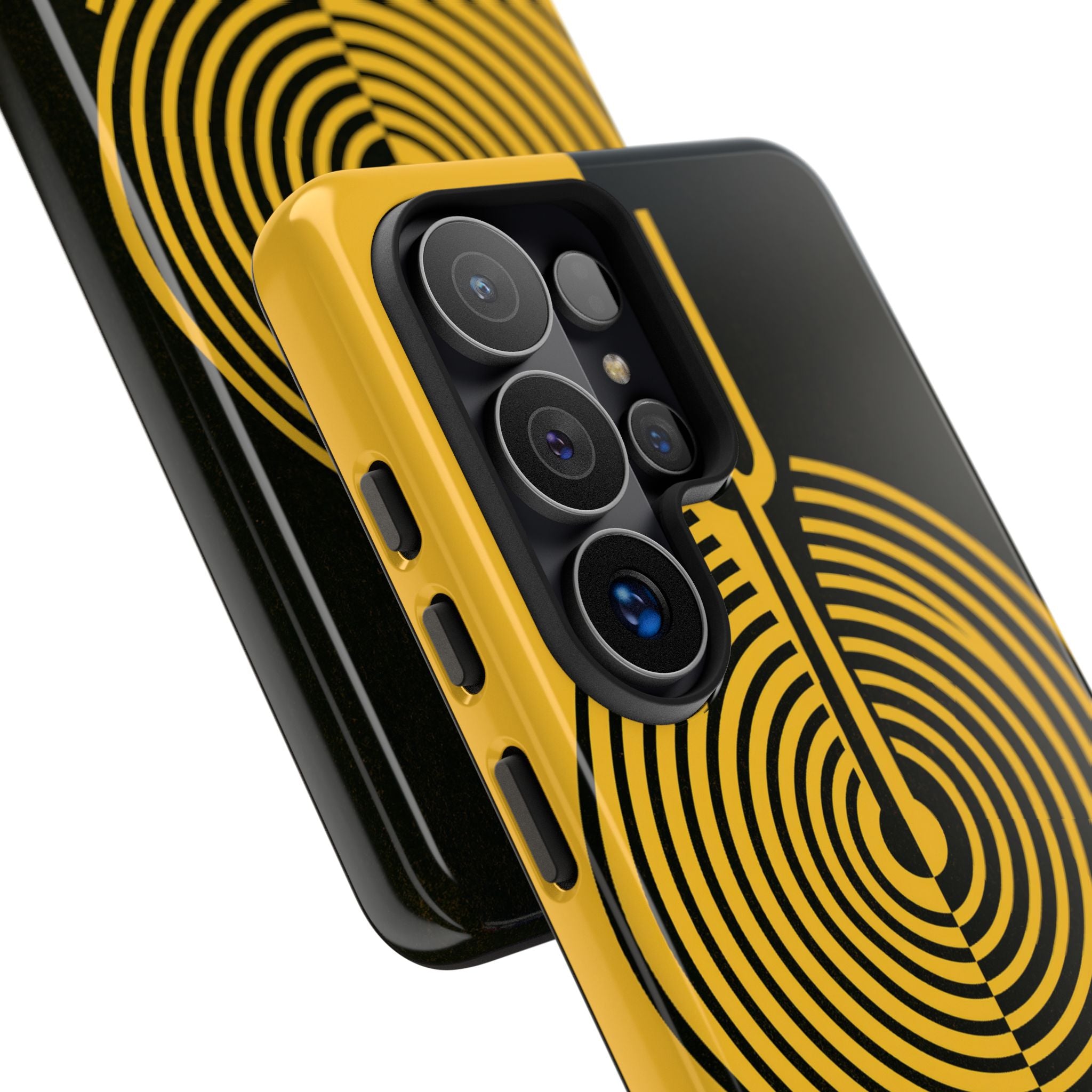Yellow Tough Phone Case for Samsung - Voltage Sector Pulse