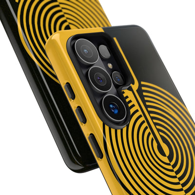 Yellow Tough Phone Case for Samsung - Voltage Sector Pulse