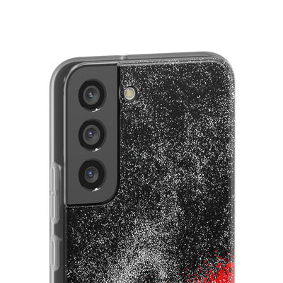 Crimson Noir Drip · Lite Phone Case for Samsung · Black