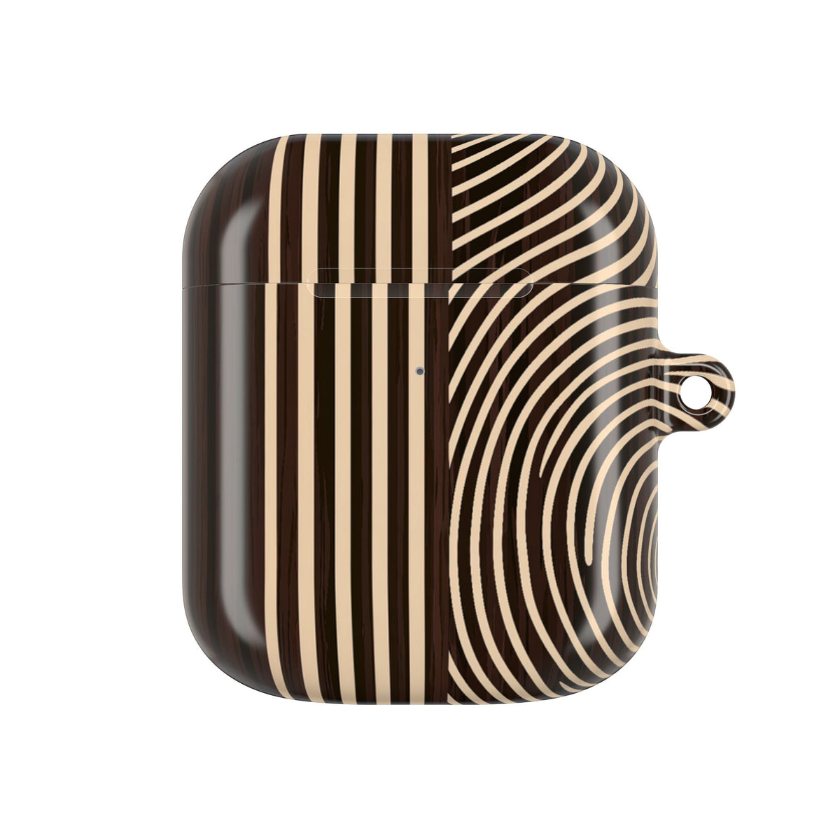 Timber Ring Contour · Hard Case for AirPods & AirPods Pro · Brown