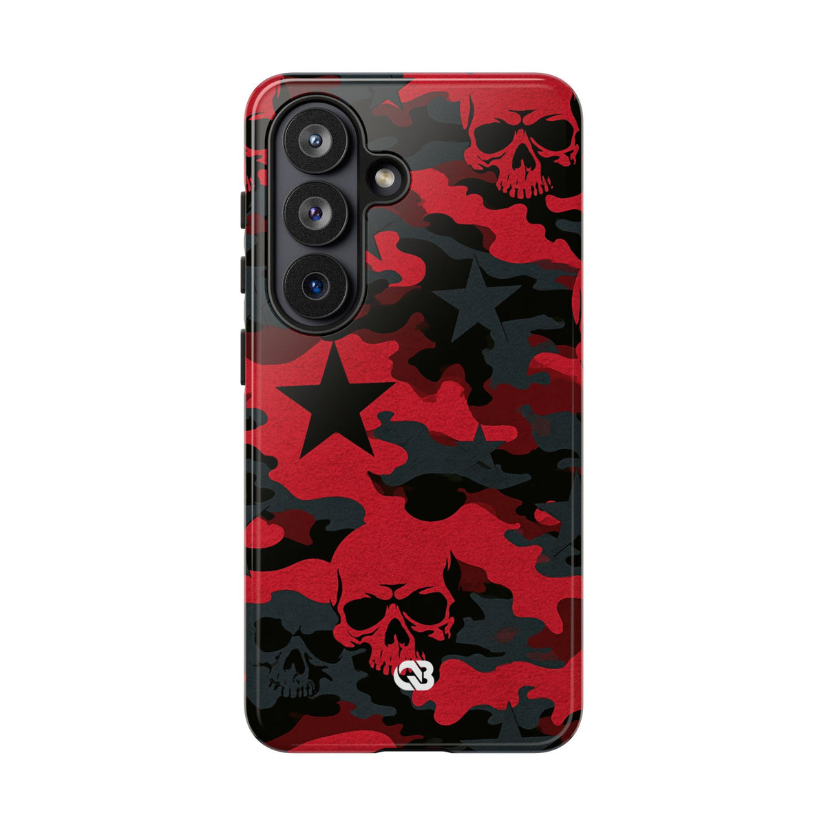 Crimson Skull Camo · Tough Phone Case for Samsung · Red