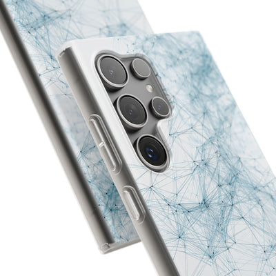 Blue Lite Phone Case for Samsung - Glacial Neural Web