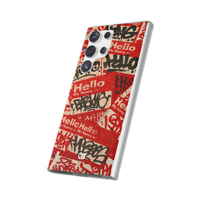 Slap Tag Collage · Lite Phone Case for Samsung · Red