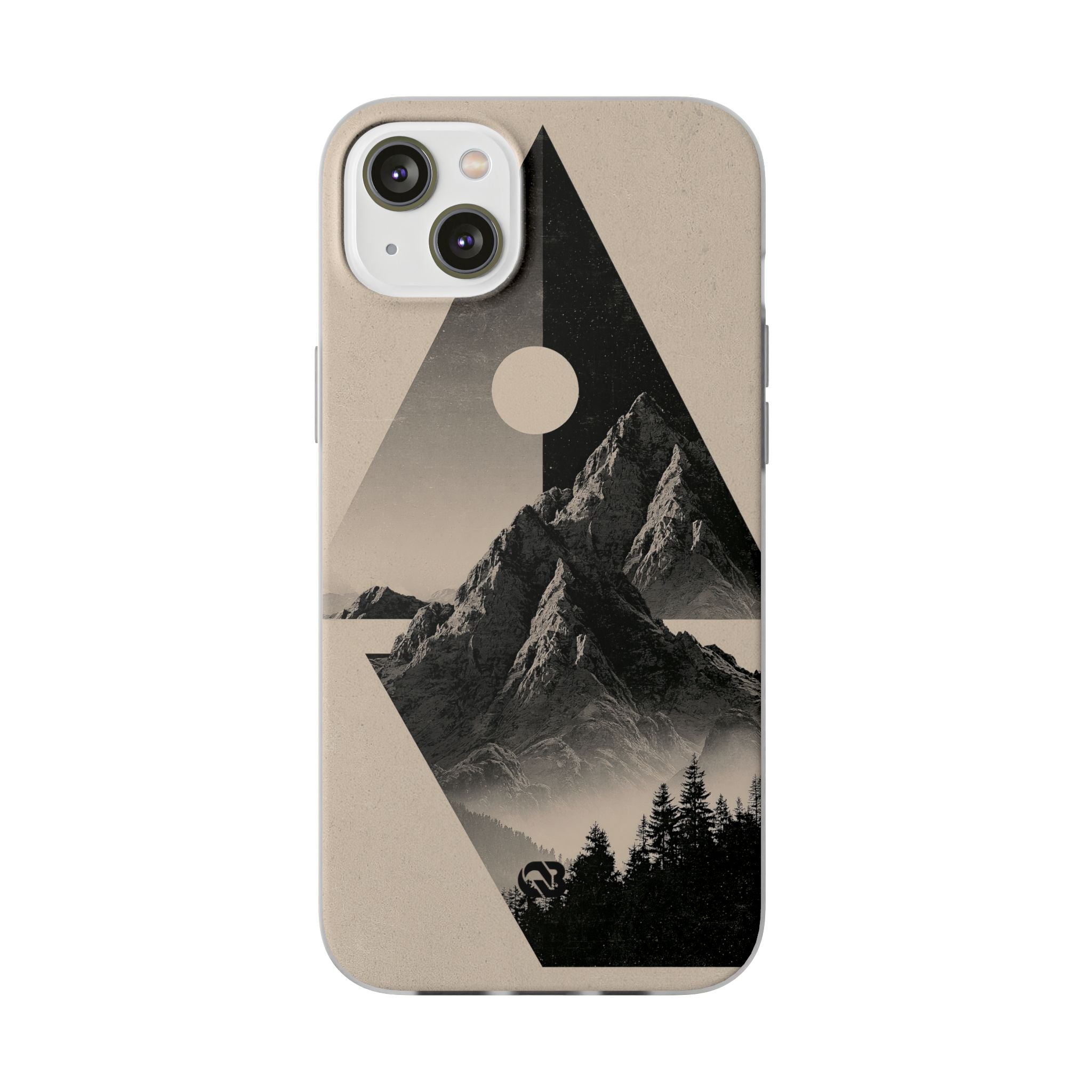 Beige Lite Phone Case for iPhone - Obsidian Summit Parchment