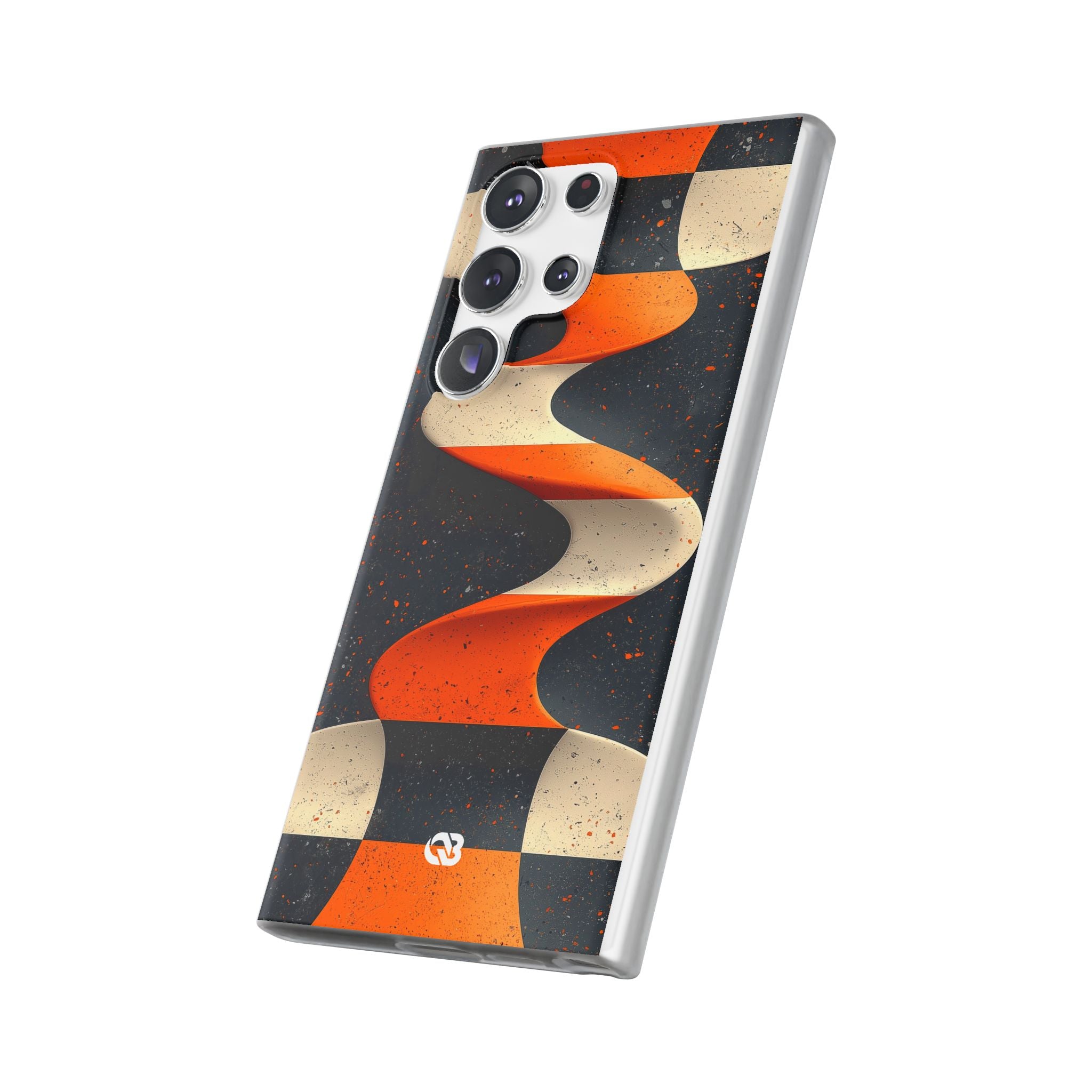 Orange Grit Twist · Soft Phone Case for Samsung