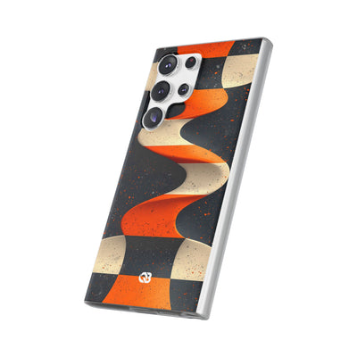 Orange Grit Twist · Soft Phone Case for Samsung