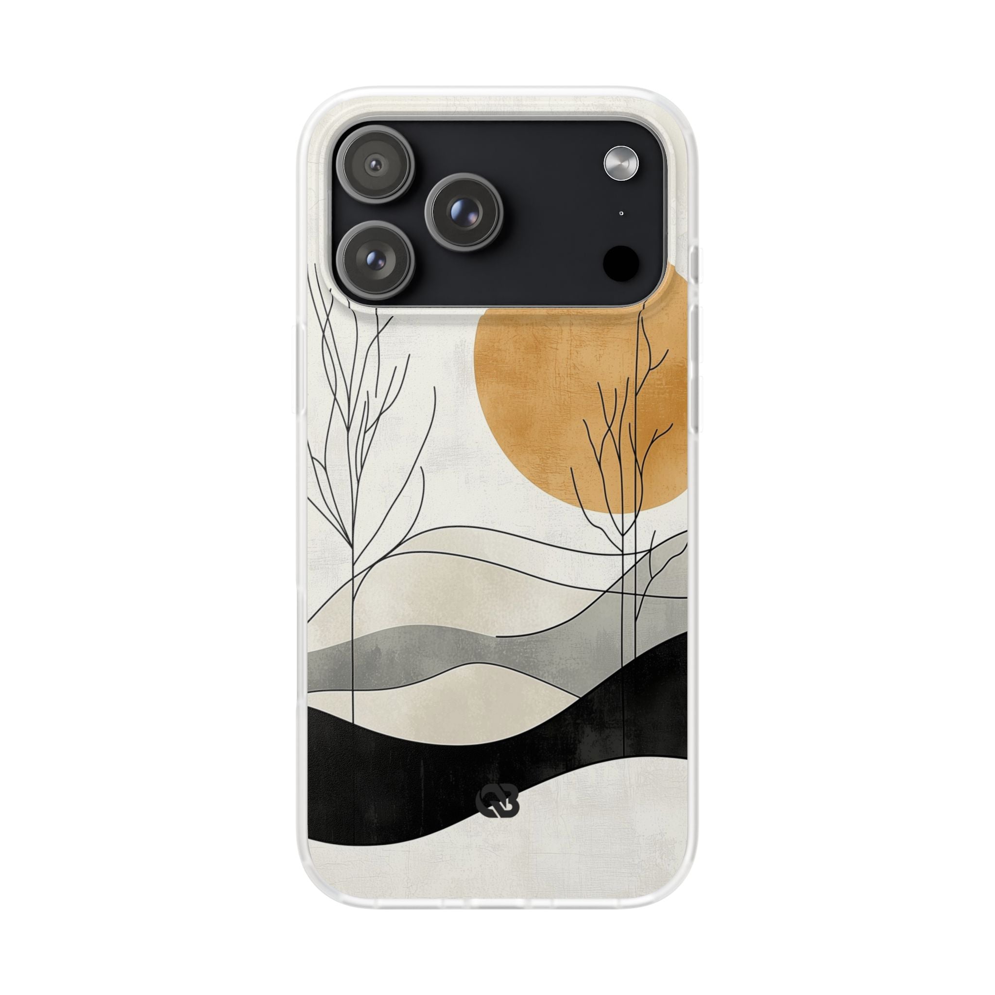 Burnt Horizon Lines · Soft Phone Case for iPhone