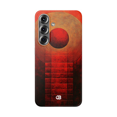 Crimson Solar Halo · Soft Phone Case for Samsung