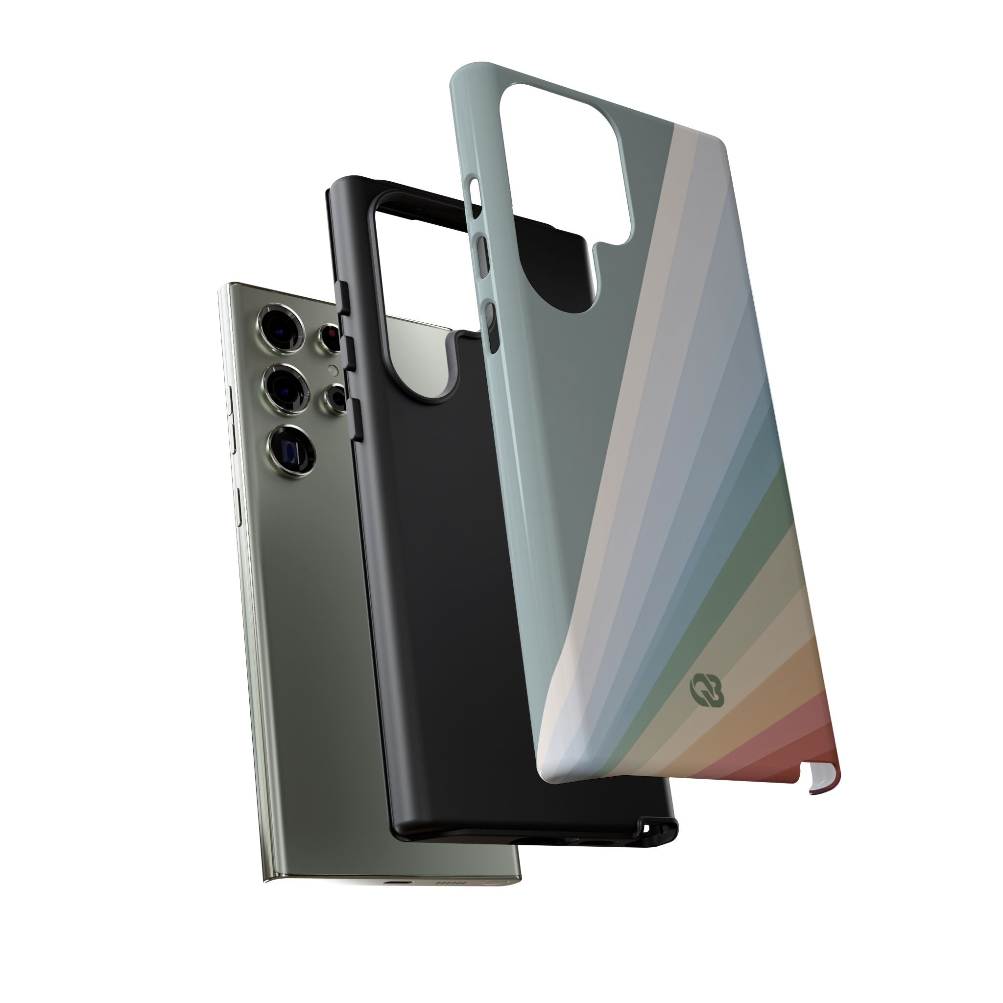 Green Tough Phone Case for Samsung - Sage Prism Beam